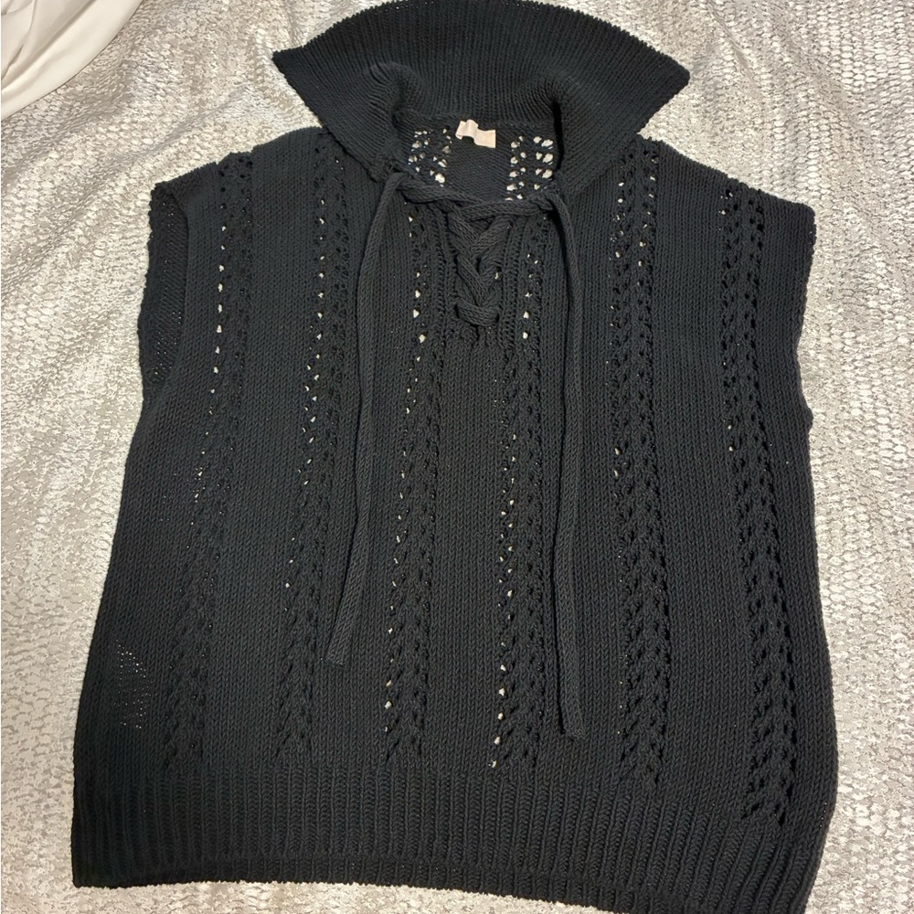Liu Jo Vest : Cotton/blend   Black Knitwear: New